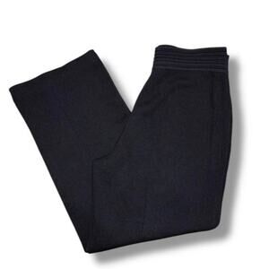 St. John Collection By Marie Gray Black Pants Pleated Pull On Santana Knit